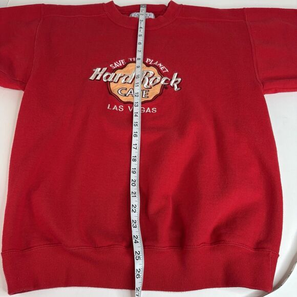 Vintage Hard Rock Cafe Las Vegas Crewneck Sweatshirt, Medium, Red, USA, - Picture 6 of 7